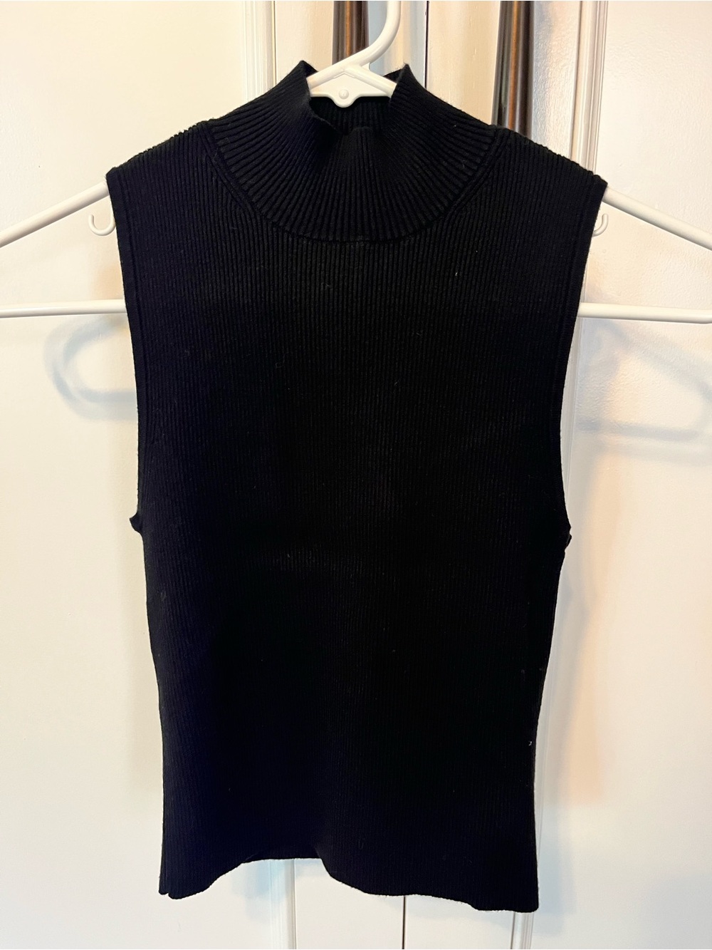 Madewell Black Mockneck Sweater Tank